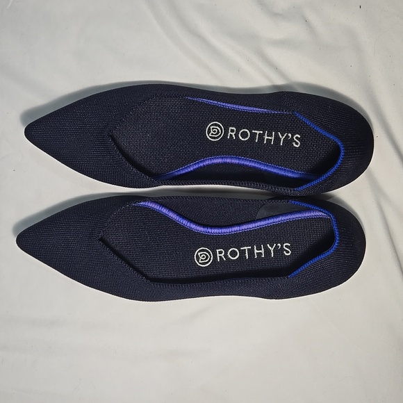Rothy's Shoes - Rothy’s pointed toe Navy flats Size 10